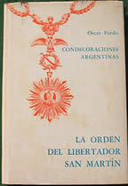 Oscar Pardo, La Orden del Liberador San Martin