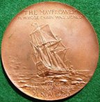 Plymouth Pilgrims Mayflower medal Tercentenary 1920