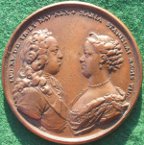 Louis XV marriage medal 1725