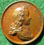 Louis XV, visit of the King to the Paris Mint 1719, bronze medal