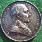 Admiral Howe, Naval Victory of the First of June 1794, silver medal by W Wyon