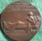 Belgium, Medicine, Colonel Dr Paul Derache, Great War army doctor, laudatory bronze medal