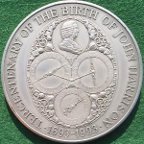 John Harrison, Tercentenary 1993, silver medal issued by The Royal Min