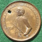 Admiral Vernon & the Capture of Porto Bello 1739, pinchbeck meda
