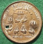 Admiral Vernon & the Capture of Porto Bello 1739, pinchbeck meda