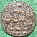 Admiral Vernon & the Capture of Porto Bello 1739, pinchbeck meda