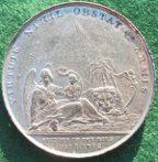 Admiral Horatio Nelson & the Battle of the Nile 1798, white metal meda