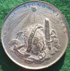 Admiral Horatio Nelson & the Battle of the Nile 1798, white metal meda