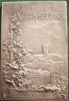 Vevey (Vaud), Fete des Vignerons  (Wine-growers Festival), silvered bronze plaquette  medal