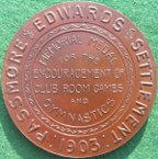 London, Passmore Edwards Settlement medal 1903, in memory of colleagues who fell in the Boer War