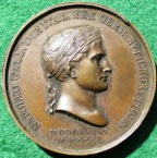 France, Napoleon, the Battle of Jena 1806, bronze medal by L Manfredini