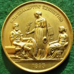 Wolverhampton, Exhibition 1893, gilt-bronze prize medal