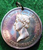 Queenborough, Kent, John Capel elected as Member of Parliament 1826, silver presentation medal