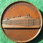 France, Napoleon III, Palais de lIndustrie 1855, large bronze medal, 68mm