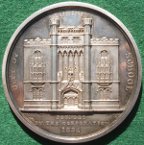 City of London School founded 1834, silver prize medal by B Wyon