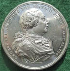 George III, Death 1820, white metal medal by T Wyon