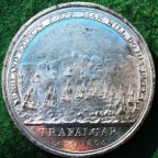 Battle of Trafalgar 1805, Matthew Boultons medal in white metal, by Conrad Kuchler