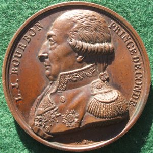 Louis Joseph, Prince de Bourbon-Condé, bronze medal 1817