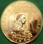 Elizabeth II, Golden Jubilee 2002, large gilt-bronze medal 76mm