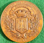 Besanon, Centenary of Watchmaking 1893, bronze medal 51mm, by Oscar Roty