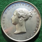 Victoria, Coronation 1838, white metal medal