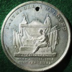 Frederick, Duke of York, Death 1827, white metal medal by TW Ingram,