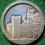 Narbonne, uniface silver medal circa 1970