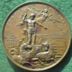 George III, Death 1820, white metal medal by T Wyon