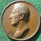 Duke of Wellington appointed Governor of Plymouth 1819, bronze medal
