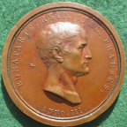Napoleon assassination attempt 1800, bronze medal by Manfredini