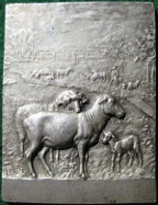 St Aignan sur Ro, silvered bronze agricultural prize medal awarded 1923, by Alphe  Dubois