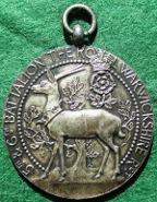 The Royal Warwickshire Regiment, silver prize medal for the Birmingham Jewellers & Silversmiths Football Cup 1930
