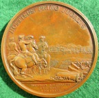 USA, Washington before Boston 1776, bronze medal by Benjamin Duvivier  after Houblon, 69mm, original striking, extremely rare