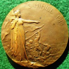 France/ USA, The Battle of Saint Mihiel 1918, bronze medal by Edouard Fraisse