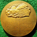 France/ USA, The Battle of Saint Mihiel 1918, bronze medal by Edouard Fraisse