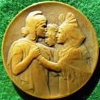 France, Return of Alsace and Lorraine to France, 11 November 1918, bronze medal by Paul Roger-Bloche