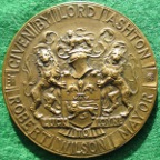 Lancaster Town Hall opened 1909, bronze medal