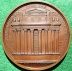 Sir John Soane 1834, bronze laudatory medal by W Wyon