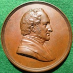 Henry Hallam, Historian, laudatory bronze medal 1859, by L C Wyon