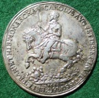 Charles I, the Return to London 1633 by Nicholas Briot, cast silver medal