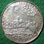 Charles I, the Return to London 1633 by Nicholas Briot, cast silver medal