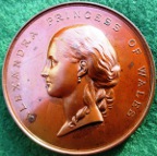 Kent, Home for Little Boys, Hanbury prize medal 1874, bronze, by JS & AB Wyon