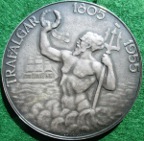 Battle of Trafalgar, 150th Anniversary 1955, silver medal by Paul Vincze