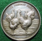 The Poultry Club, silver prize medal 1925, by JA Restall