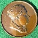 London, St Thomass Hospital, William Cheselden, The Cheselden Prize Medal circa 1845, bronze, by W Wyon