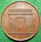 Arc de Triomphe inauguration medal 1836