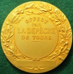 France, France, gilt-bronze medal by Louis Botte, circa 1910