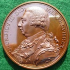 George III, Victories of the Year 1798, bronze medal by Conrad Kuchler