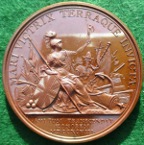 George III, Victories of the Year 1798, bronze medal by Conrad Kuchler
