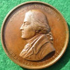 Art Union of London, Thomas Gainsborough, bronze medal 1859 by E Ortner after J Zoffany,